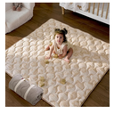 Momcozy Baby Play Mat for Floor, 50x50 Thickened Playpen Mat, Playmate for Baby Tummy Time, Waterproof & Non-Slip, Foldable Outdoor Mat with Carrying Handle, Leopard