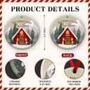 2 x Our New Home Ornament - First Christmas Together Ornament, Xmas Housewarming Decoration - Winter Romantic Tree Decor, Holiday Keepsake, Ideas for Couples, Boyfriend, Girlfriend