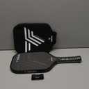 TENVINA Pickleball Paddles, Multi-Layer T700SC Textured Carbon Fiber Pickleball Paddle, 4-Types of Thicknesses and Shapes, USAPA Approved Pickle Ball Paddle, Strong Power and Spin Surface (Carbon-Elongated-16MM Control)