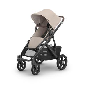 UPPAbaby Vista V3 Convertible Single-to-Double Stroller for Baby & Toddler, 30+ Configurations, Car Seat Compatible, All-Wheel Suspension, XL Basket Ada (Sandstone Mlange/Carbon Frame)