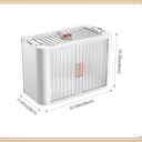 5 Layers Storage Bins With Lids And Doors,stackable Storage Bins,Foldable Storage Boxes For Organizing, Folding Storage Bins With Wheels, Opening Storage Boxes Set For Home And Office