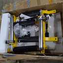 GarveeTech 4 Pcs Car Wheel Dolly with Hydraulic Tire Jack, 1500 LBS Capacity Trailer Dolly for Vehicle Positioning for Truck RV Trailer, Yellow