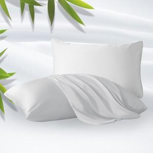 ZonLi Z-Magic Cooling Pillow Cases King Size Set of 2, Viscose Derived from Bamboo,Silky Soft Breathable Cold Pillow Covers, Cooling Pillowcases for Hair and Skin, 20x36 Inches