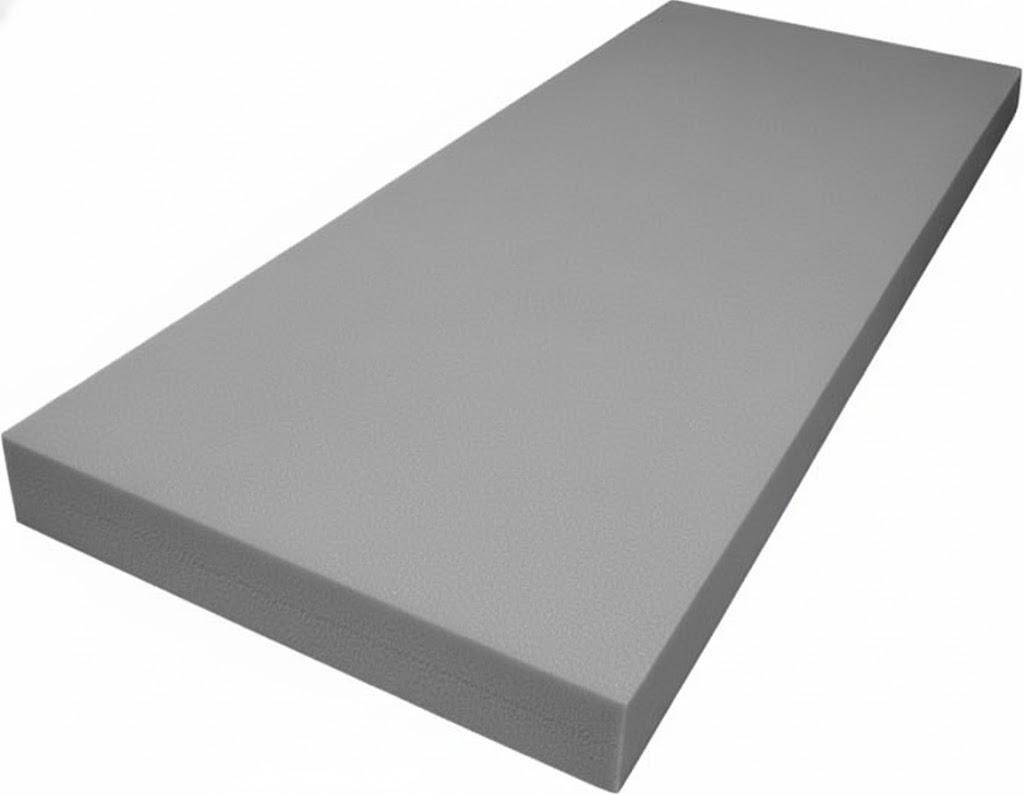 FOAMMA 3" x 19" x 20" Upholstery Foam High Density Foam (Chair Cushion Square Foam for Dinning Chairs, Wheelchair Seat Cushion Replacement)