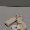 Creative Co-Op 4-Piece Marble Place Card Holders with 16 Cards, White