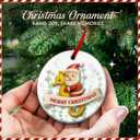 2 x KILYHOME Seahorse Christmas Ornament 2025 - Cute Beach Themed Animal Home Decoration, Funny Santa Ornament - Sea Horse Decor for Xmas Tree Hanging, Ideas for Seahorses Lovers