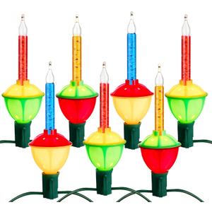 Joiedomi 2-Pack Christmas Bubble String Light - Traditional Bubbles Lights 14 Bulbs with 2 Spare Replacement, Old Fashion Vintage Holiday Decorations for Christmas Tree Fireplace Mantel (Multicolor)