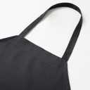 Classic Full-Length Bib Apron  Durable & Easy-Care Chef Apron for Kitchen, Restaurant & Caf (Gray)