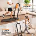 Walking Pad Treadmill with 12% Incline & Dual LED Display, 4 in 1 Walking Pad with Handle Bar, 3.5HP Foldable Under Desk Treadmill, Portable Treadmills for Home 350LBS, 4 Adjustable Incline, RGB Light
