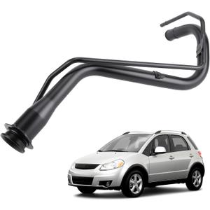 Zcargel Fuel Tank Filler Neck Pipe Fit for Suzuki SX4 Hatchback Saloon 2006-2014 8920179J11 89201-79J11 Fuel Tank Filler Neck Metal Pipe Replaces 89201-80J24 8920180J24 Rear Fuel Filler Nozzle