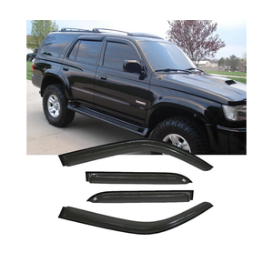 Original Side Window Wind Vent Deflector fit for 1996-2002 Toyota 4Runner,4pcs Outside Mount Tape-On Nice Sun Rain Guards Set,Dark Smoke Window Visor 94751