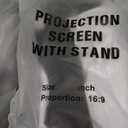 TOWOND Projector Screen with Stand, 100 inch Outdoor Projector Screen Portable Indoor Projection Screen 16:9 4K Rear Front Movie Screen with Carry Bag for Home Backyard Theater