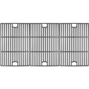 Hongso 17 inch Cast Iron Grill Grates Replacement for Nexgrill 720-0896 730-0898 720-0896C 720-0898 720-0896B 720-0896CA 6 Burner Grill Models