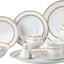 Lorenzo Amelia 57-Piece Dinnerware Set, Service for 8