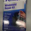 Permatex 09103 Automotive Windshield Repair Kit For Chipped And Cracked Windshields. Permanent Air-Tight Repairs, With Repair Syringe & Plunger, 9-Piece Kit