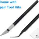 EMiEN 2 Pack Rear Back Camera Lens Glass Replacement for Samsung Galaxy S10e G970 (All Carriers) 5.8 Inch with Adhesive Sticker, Anti-Static Tweezers, Precision Knife Repair Tool Kit