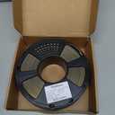 TEQStone Tri Color Silk PLA Filament 1.75mm Gold Silver Copper 1KG, Shiny High Gloss Finish, Seamless Color Transition, Neatly Wound, Accuracy +/-0.02mm Vacuum Packaging