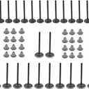 NewYall Pack of 12 Engine Intake 12 Exhaust Valve with 24 Stem Seals for Buick Enclave LaCrosse Rendezvous Cadillac STS CTS SRX Chevrolet Camaro Equinox GMC Acadia Malibu Pontiac Torrent Saturn Vue