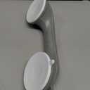 TAILI Shower Grab Bar, 12 Inch Shower Handle for Bathtubs and Elderly, Suction Grab Bars for Seniors Bathroom Safety Handles for Elderly, No Drilling Removable, Silver