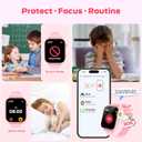 4G Kids Smart Watch with GPS Tracker, Video Call & Texting, Smart Watch for Kids with SIM Card, SOS, School Mode, HD Camera, Pedometer, Kid Watch Gift for Boys Girls Age 4-12, Pink