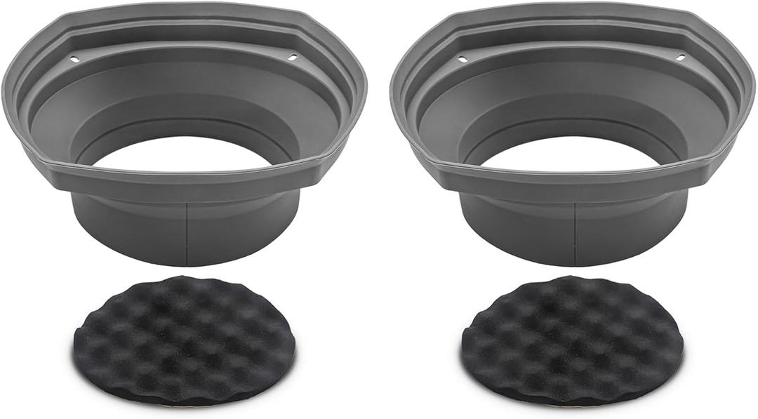 2 x RECOIL SPB69 Foldable Silicone 6x9” Universal Car Speaker Baffle