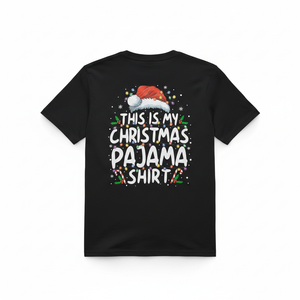 This is My Christmas Pajama Shirt Funny Xmas PJs Men Women TShirt, S