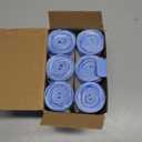 150 Count 6 Gallon Trash Bags Drawstring - 1.1 Mil Heavy Duty Medium Garbage Bags,22.5 Liter Strong Plastic Can Liners Unscented,Thick Waste Basket Bags for Bathroom Office Kitchen