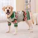 Small Dog Sweater for Male Female - Warm Halloween Autumn Knit Sweaters With Long Legs for Yorkie Chihuahua (XX-Large, Brown)