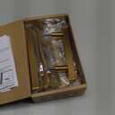 Ravinte 5 Pack Gold Cabinet Handles 3 Inch Brushed Brass Square Cabinet Pulls Gold Hardware for Kitchen Cabinets - 5 Inch Total Length