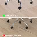 Office Chair Mat for Hardwood Floor,20"X24" Smooth Glide Slip Resistant Desk Chair Mat Hard Wood Floor Protector,Stay in Place Plastic Computer Chair Mats for Rolling Office Chairs Not for Carpet