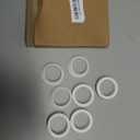 PATIKIL Silicone Rubber Grommets, 7 Pcs 1-1/2"(38mm) Drill Hole, 1-1/4"(32mm) Inner Dia. Top Hat Wire Gasket Rubber Hole Plug for Wiring Irrigation System Firewall, White
