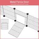 12 Panels Small Animal Playpen,Pet Playpen with Waterproof Mat,C&C Cage for Guinea Pigs,Puppy Play Pen,Bunny Playpen,Indoor Outdoor Portable Metal Wire Yard Fence
