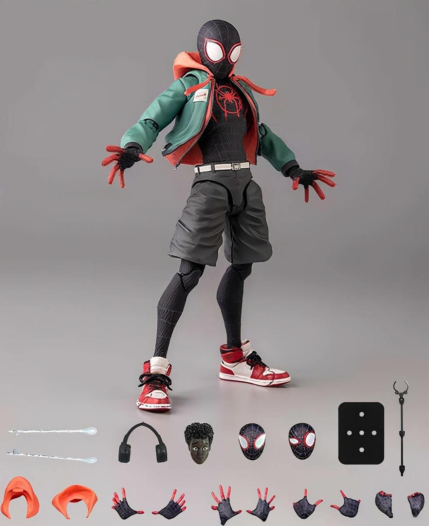 Spide Hero Action Figure, 6-Inch, Moveable Joints, with Display Bracket