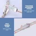 ARCORA 24-Inch Line Connects Kitchen Sink to Water Supply, Braided Stainless Steel cUPC Supply Lines 1/2 Inch FIP x 1/2 Inch FIP Sink Hose Attachment for Faucet 1 Pair