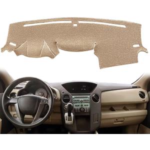 Dash Cover Mat Custom Fit for Honda Pilot Dashboard Cover Cap Pad Carpet Protector F207 (Beige)