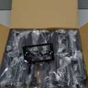 VCE Low Voltage Mounting Bracket Single Gang Wall Plate, Flush Low Voltage Box for Network, HDMI, Coaxial, Speaker, Telephone Cables, Black, 25 Pack