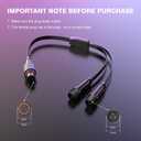 Y-Splitter Extension Cable for Govee Permanent Outdoor Lights 2, Deck, Dots Lights, Y-Shaped Extension Cable (1 Female to 2 Male) Compatible with Govee H705D H705E H705F, H7067 H7068 H7069-Black