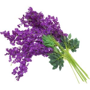 Realistic Artificial Wisteria Vine Wedding Decorations 12pcs Hanging Flower Garland