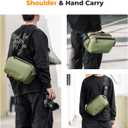 K&F CONCEPT Camera Sling Bag Crossbody Bag Waterproof Camera Shoulder Backpack DSLR/SLR/Mirrorless Camera Case