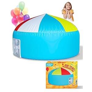 Skywin AstroDome Air Tent for Kids with Door (77 x 50) Builds in 30 Seconds, Toddler Tents Indoor for Imaginative Play, Kids Forts Indoor Playhouse,Christmas or Birthday Gift (Fan Not Included)