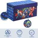 Idea Nuova Avengers Collapsible Childrens Toy Storage Trunk, Durable with Lid