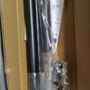 Black Tension Curtain Rod 41-100In,Outdoor Curtain Rod | No Drilling for Window or Bathroom Patio, Adjustable Spring Shower Rod,Rod Diameter 1.26In-One-bond stretching
