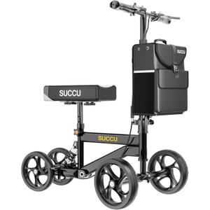 Knee Scooter for Adults for Foot Injuries, Foldable Adjustable Height