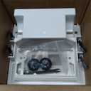 TVBU505-1 Recessed Outlet Box, Recessed Electrical Box for Wall Mount TV, Outlet Mounting Box for New Construction&Retrofit Projects, Wall Outlet Box with Duplex & Decorator Style Covers,2-Gang