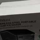 Newair Silver Countertop Ice Maker Machine, Compact Automatic Ice Maker, Cubes Ready in Under 15 Minutes, Portable Ice Cube Maker, Perfect for Home/Kitchen/Office/Bar