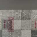 Alenoss 100% Handmade Abstract Metal Paintings Canvas Wall Art Unique Thick Texture Rough Surface Modern Oil Painting 48x24 Inches Imitation Old Handicrafts Grey Artwork