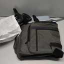 Rolling Teacher Bag with Expandable File Pocket and Detachable Trolley, Teacher Tote Bag with Wheels for up to 15.6 Inches Laptop (Patented Design) (Grey)