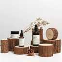 9PCS Wood Product Photography Props Set, Natural Forest Wood Photo Props for Jewelry Cosmetis Perfume Soap