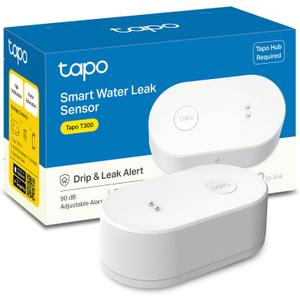 TP-Link Smart Water Leak Detector, Wi-Fi with Rapid Dripping Detection, 90dB Adjustable Alarm, App Alerts, Compatible with Alexa and Google Home