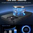 FNTCASE for iPhone 13 Mini Case: for iPhone 12 Mini Case [Compatible with Magsafe] Translucent Matte Magnetic Phone Cover - Military Grade Drop Protection Shockproof Protective Cases - Black